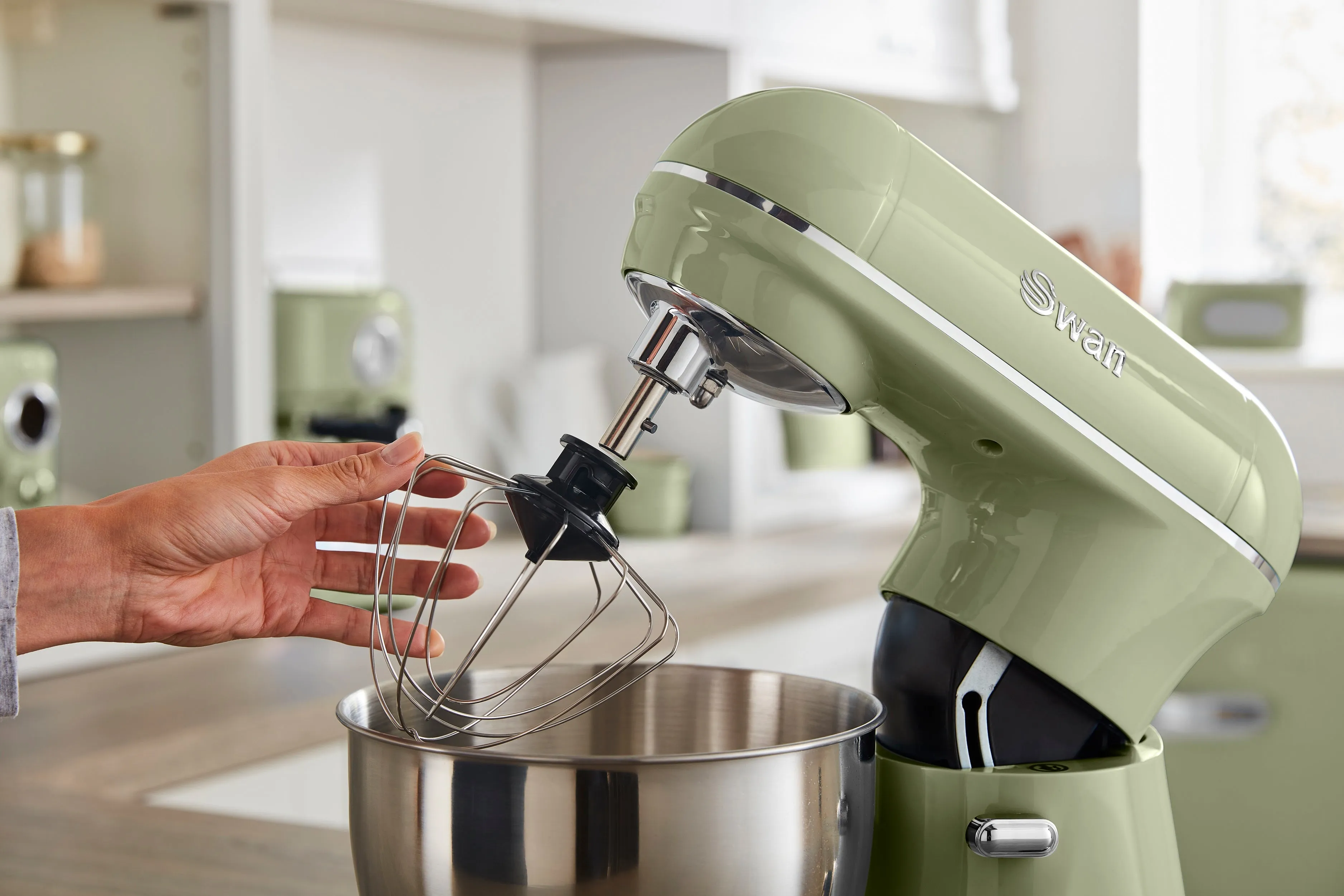 Swan 800W Retro Stand Mixer