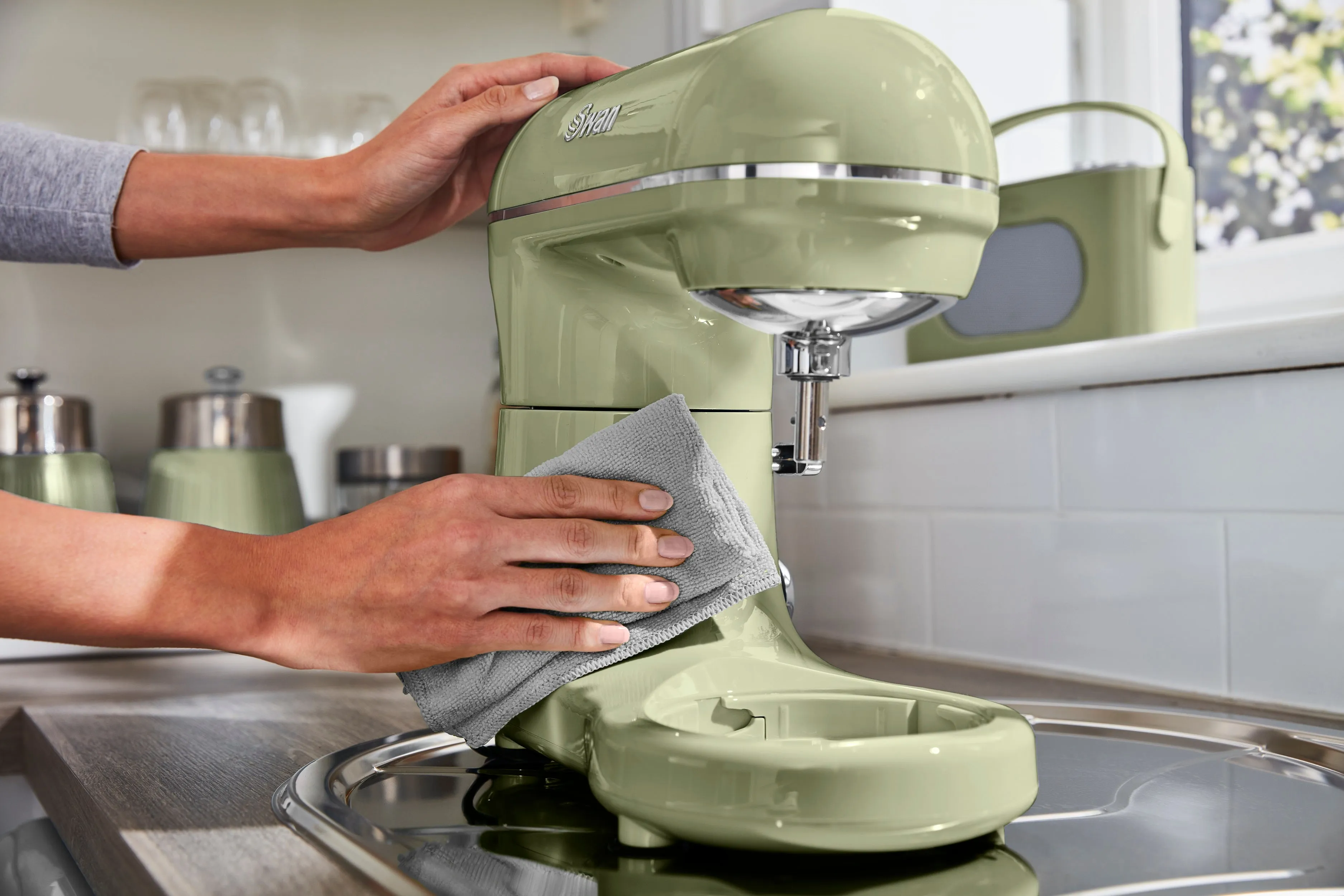 Swan 800W Retro Stand Mixer