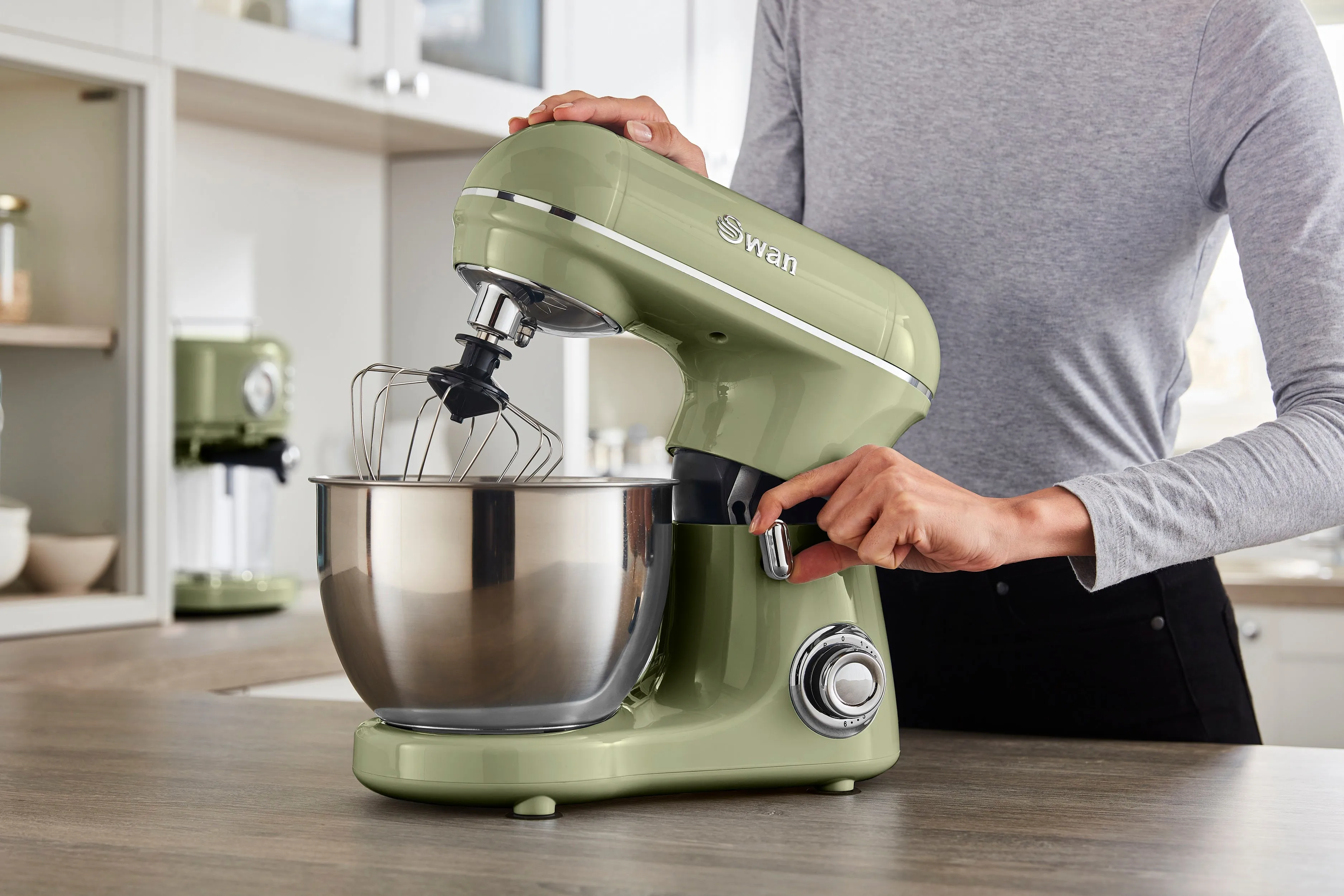 Swan 800W Retro Stand Mixer