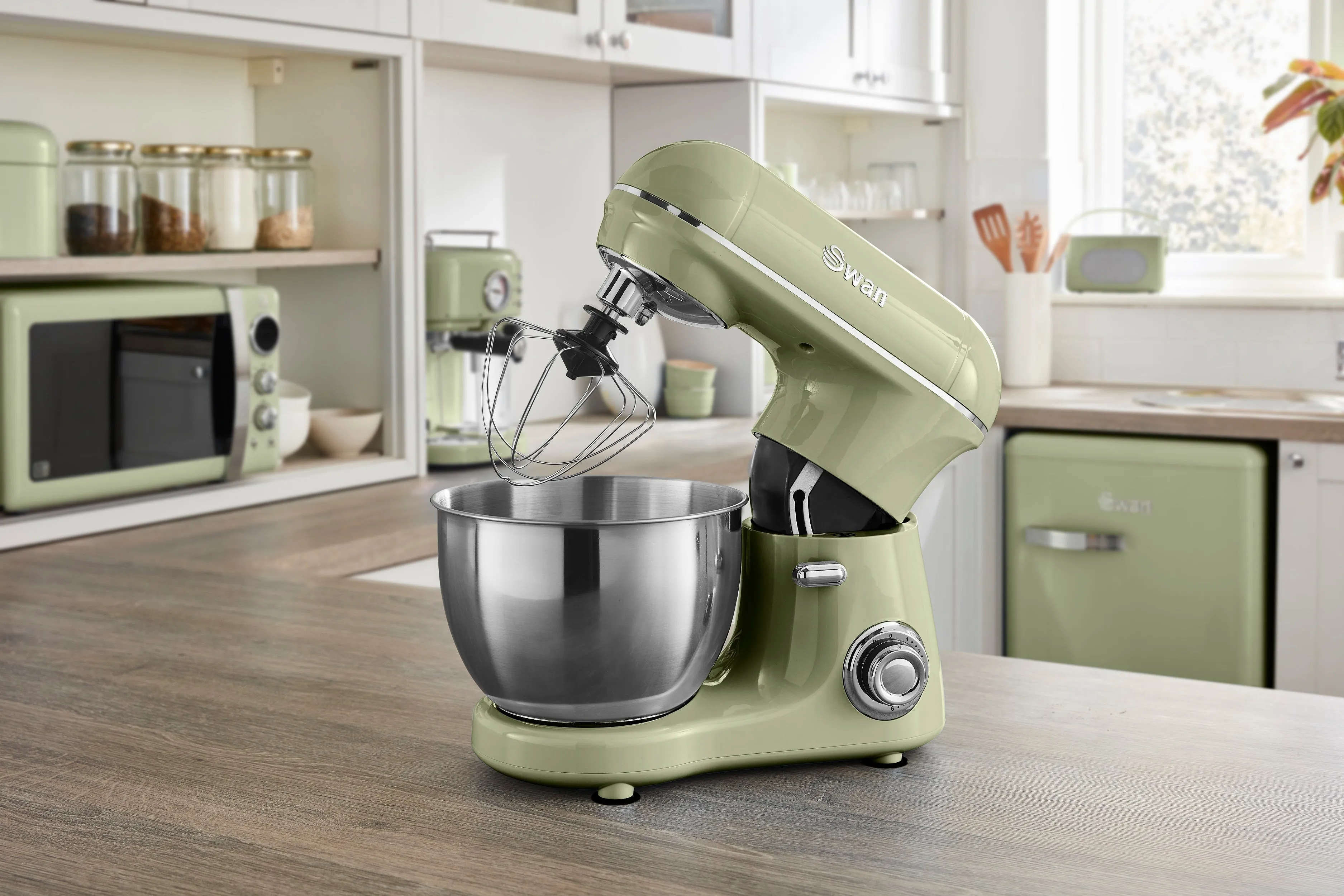 Swan 800W Retro Stand Mixer