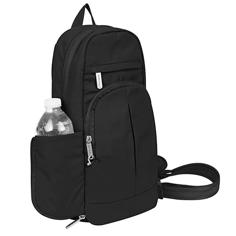 Travelon RFID Blocking Crossbody Backpack Anti-Theft Sling Bag Lightweight Black