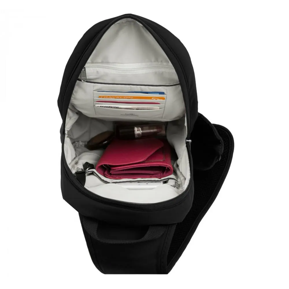 Travelon RFID Blocking Crossbody Backpack Anti-Theft Sling Bag Lightweight Black