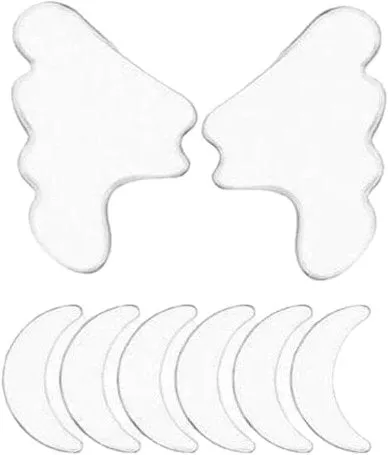 Wholesale 18 pieces Reusable Silicone Anti Wrinkle Patches for Face, Forehead, Under Eye - Pack of 10