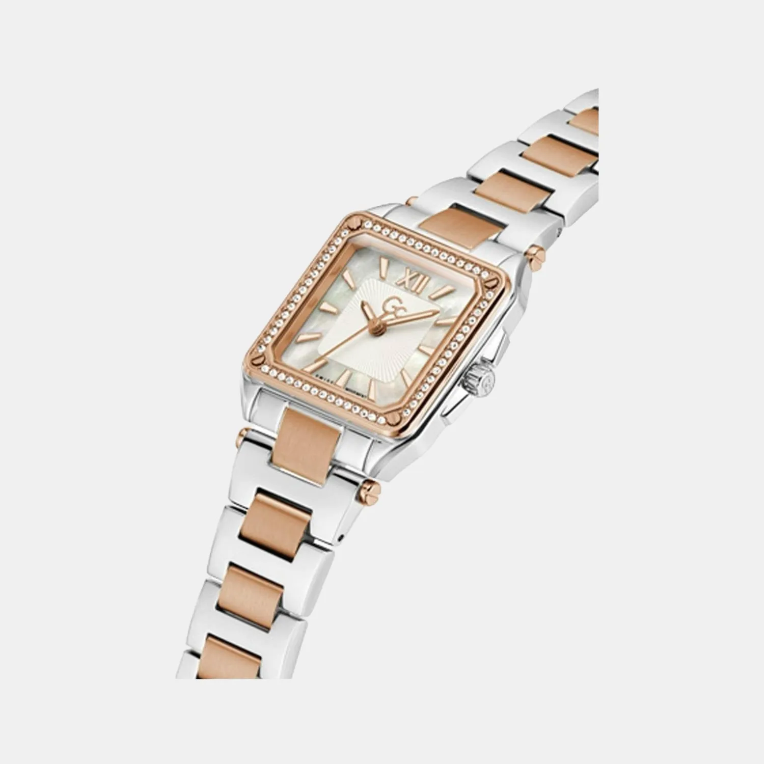Women White Analog Stainless Steel Watch Y85002L1MF