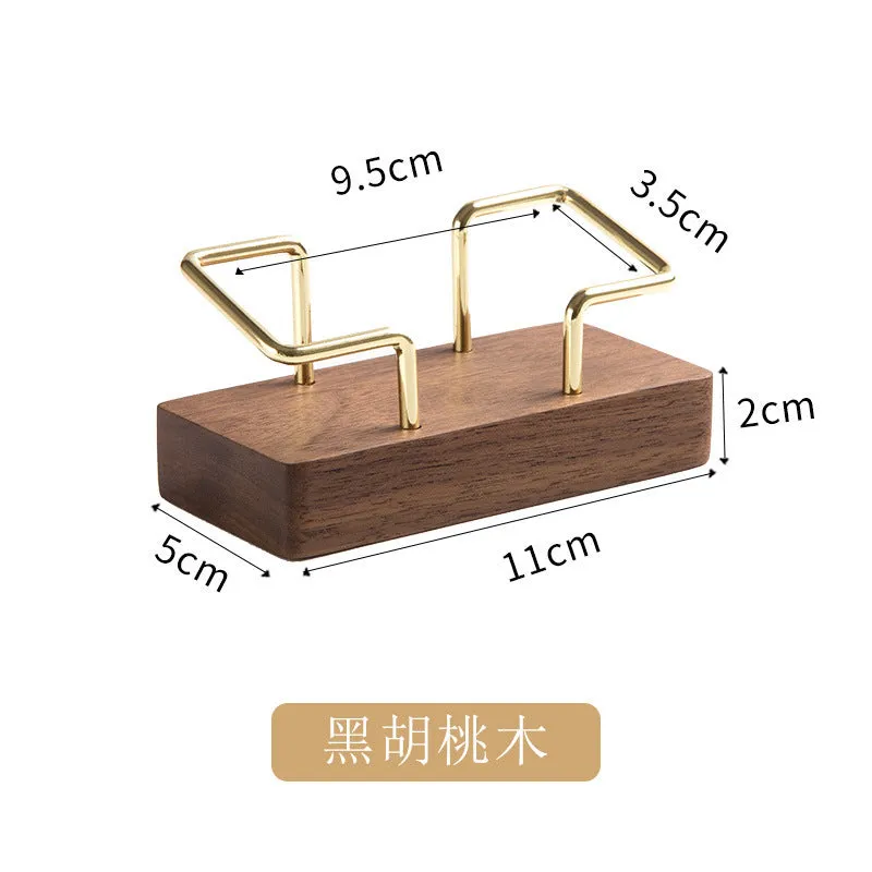 Wood Card Rack