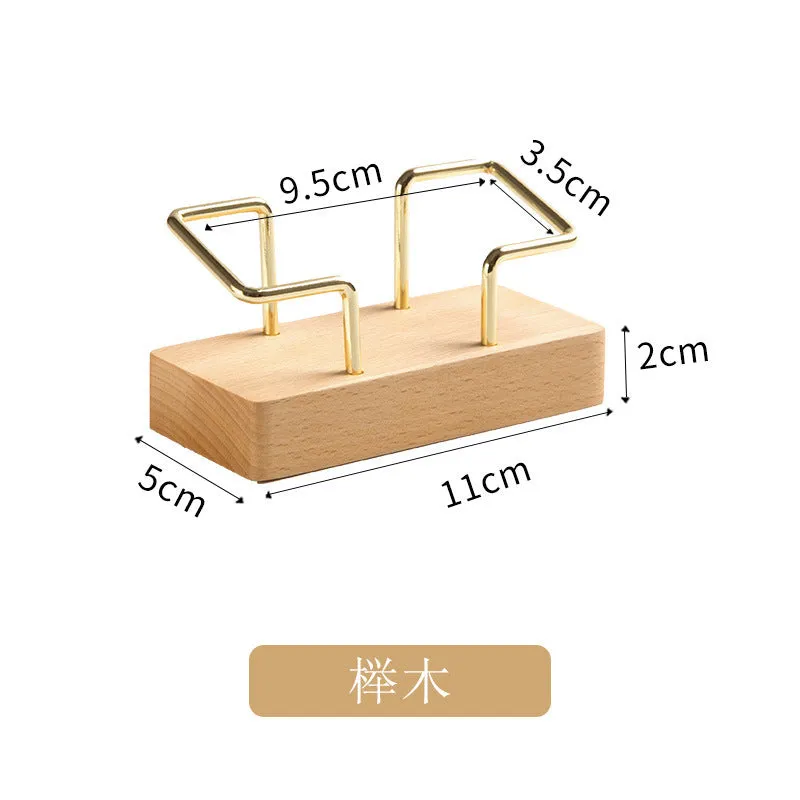 Wood Card Rack
